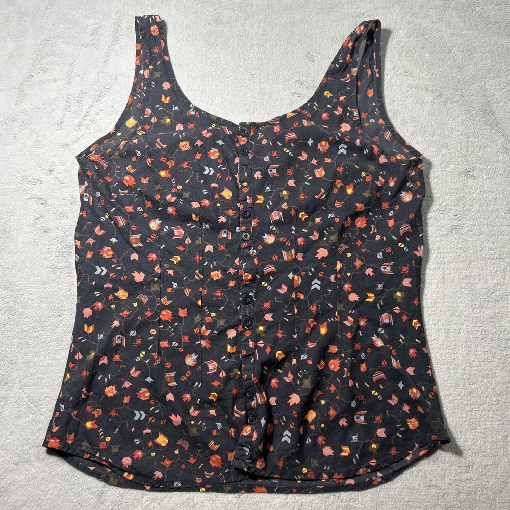 Patagonia Ws Small Honey Cooler Whimsical Renaissance Boho Tank Top Cottagecore